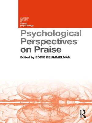 cover image of Psychological Perspectives on Praise